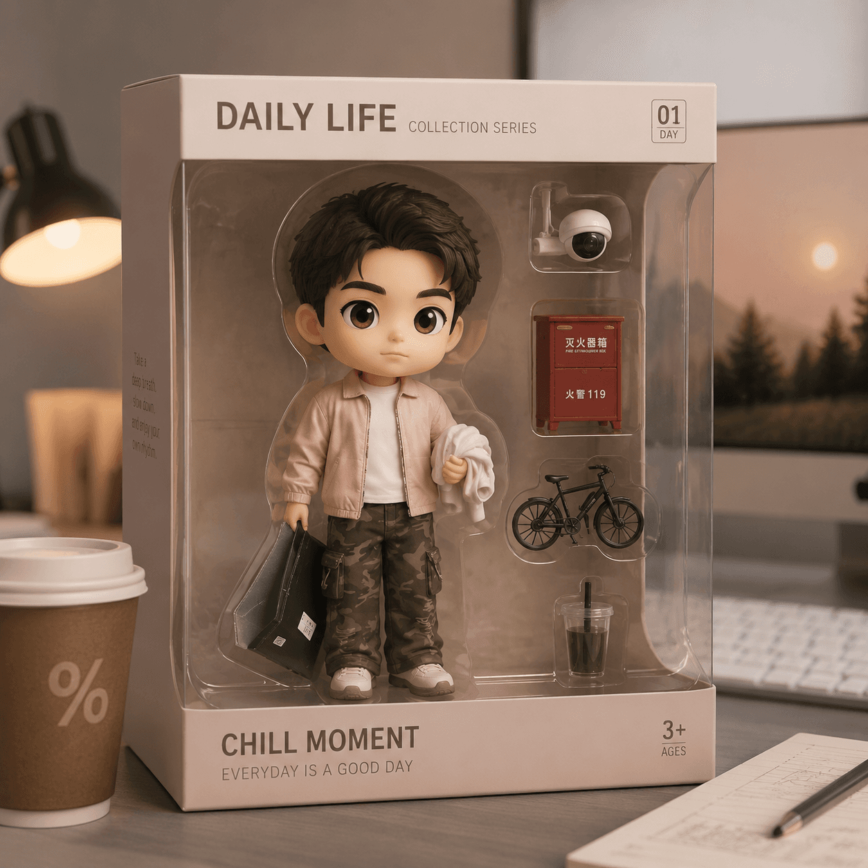 一键生成社交媒体爆款 Chibi 3D 手办图 example